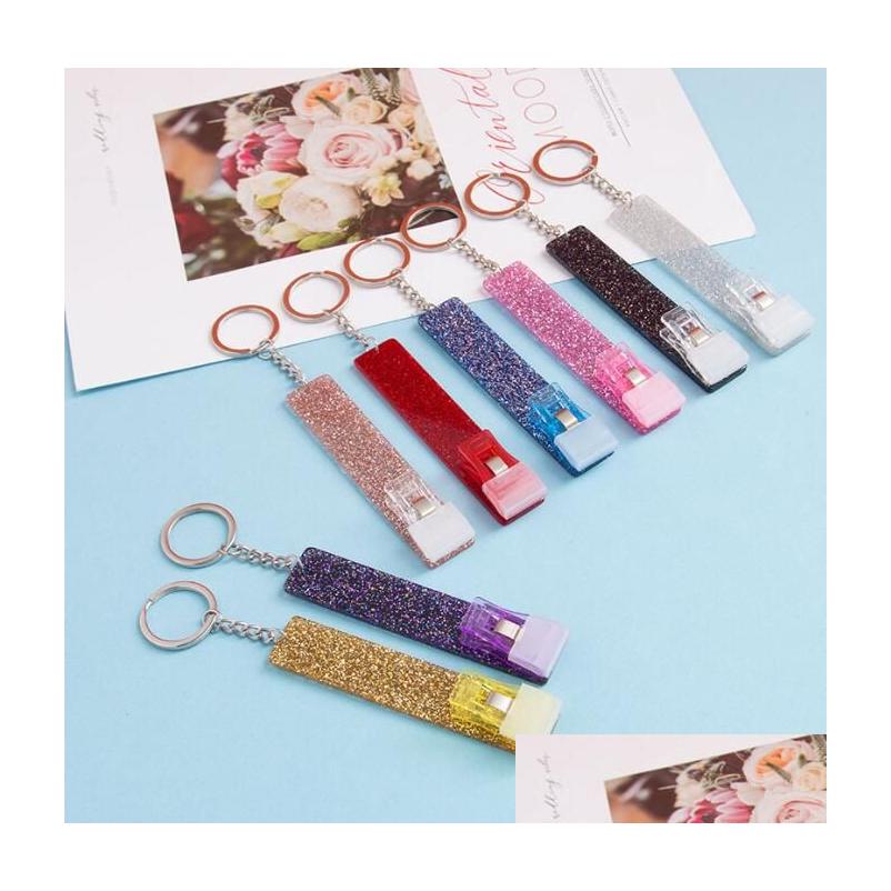 

Keychains Lanyards Credit Card Pler Cute Debit Bank Cards Grabber For Long Nails Atm Key Chain Ring Women With Plastic Clip Drop D Dhekg