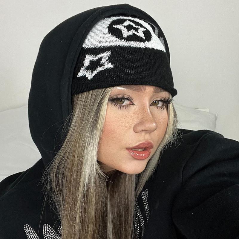 Berets Y2K Beanie Knitted Wool Pullover Hat Letter Star Jacquard Hip-hop Decoration Lovely Men's And Women's Unisex Style In 2000, Hei
Berets Y2K Beanie Knitted Wool Pullover Hat Letter Star Jacquard Hip-hop Decoration Lovely Men's And Women's Unisex Style In 2000, Hei