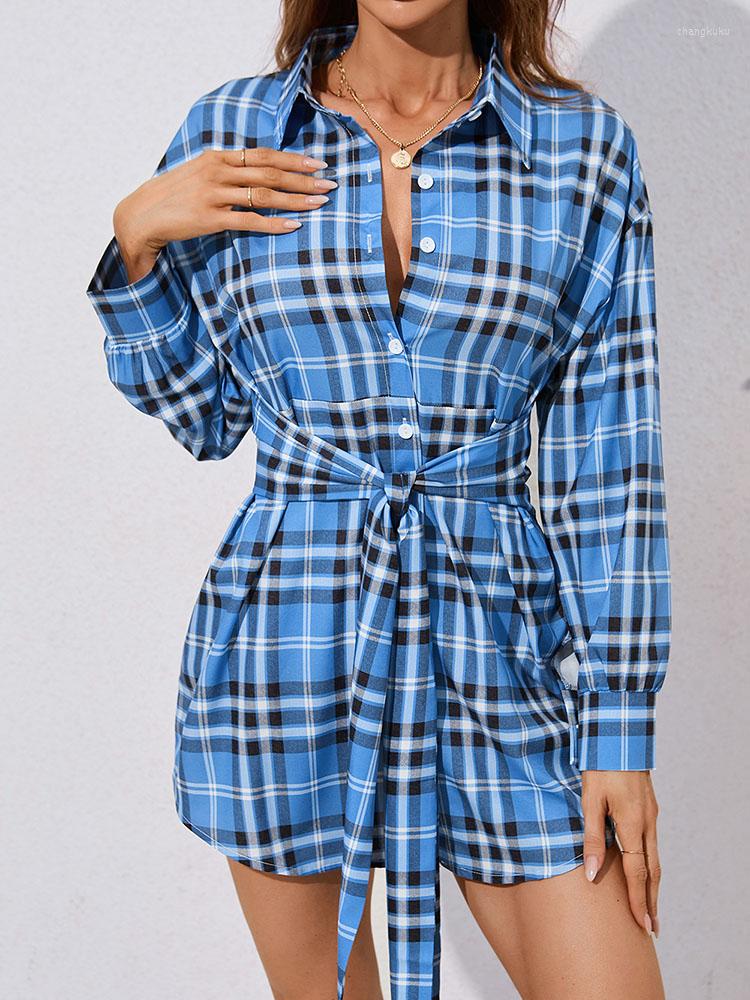 Casual Dresses Women Plaid Mini Dress Autumn Turn-down Collar Long Sleeve Woman 2023 Sexy Lace Up Blue Slim Short Skirt, Black
Casual Dresses Women Plaid Mini Dress Autumn Turn-down Collar Long Sleeve Woman 2023 Sexy Lace Up Blue Slim Short Skirt, Black