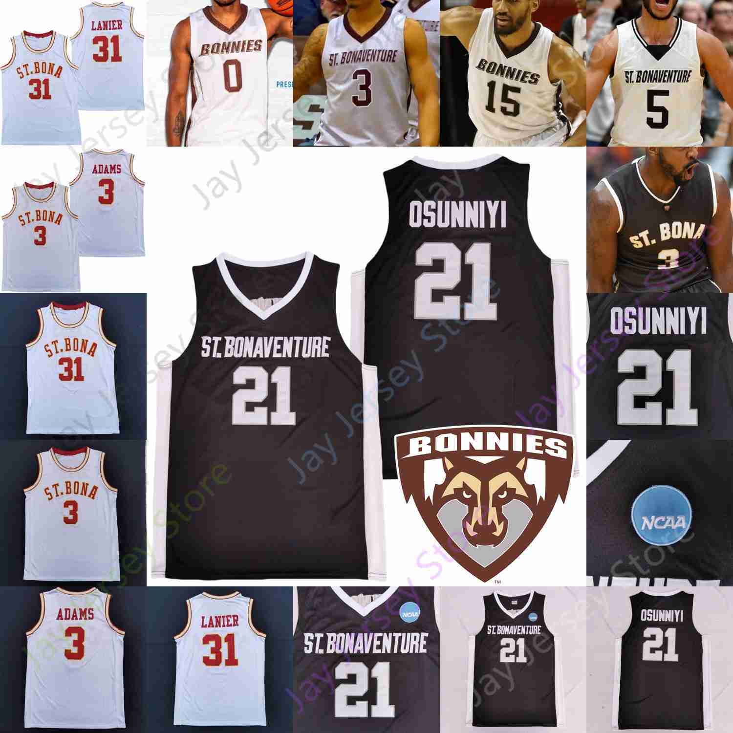 Basketball Jerseys St. Bonaventure Bona Bonnies Basketball Jersey NCAA College Kyle Lofton Dominick Welch Osun Osunniyi Jaylen Adams Jaren Holmes Karim, White ii
Basketball Jerseys St. Bonaventure Bona Bonnies Basketball Jersey NCAA College Kyle Lofton Dominick Welch Osun Osunniyi Jaylen Adams Jaren Holmes Karim, White ii