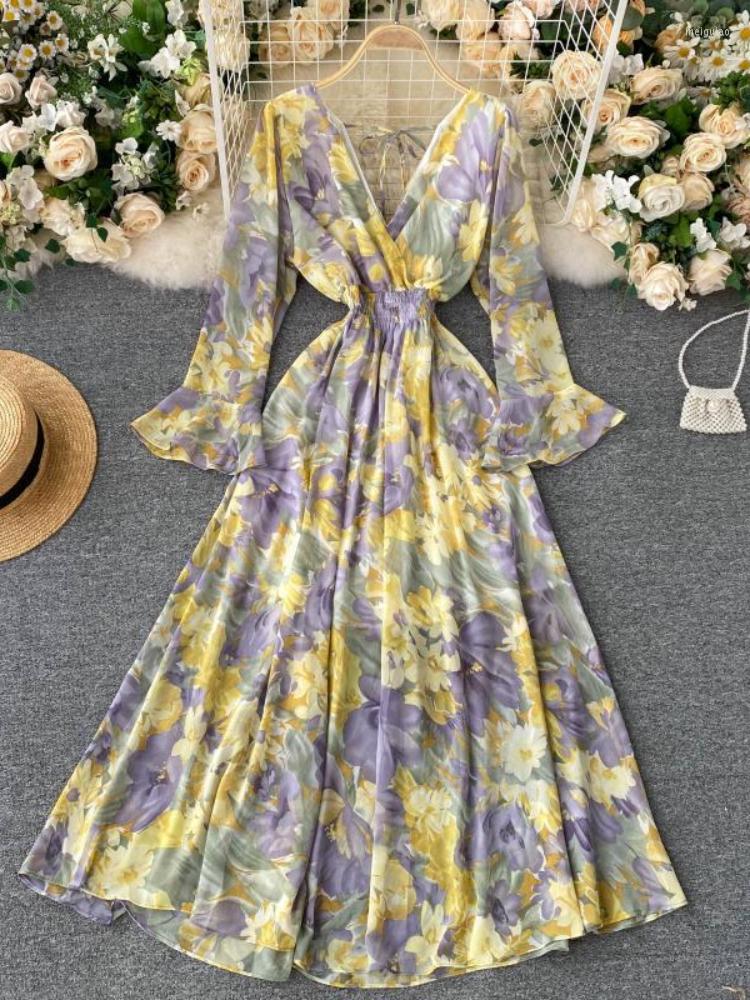 Casual Dresses Spring Summer Retro Printed Backless Women Dress Speaker Sleeve Length Floral For Party Maxi, Black
Casual Dresses Spring Summer Retro Printed Backless Women Dress Speaker Sleeve Length Floral For Party Maxi, Black
