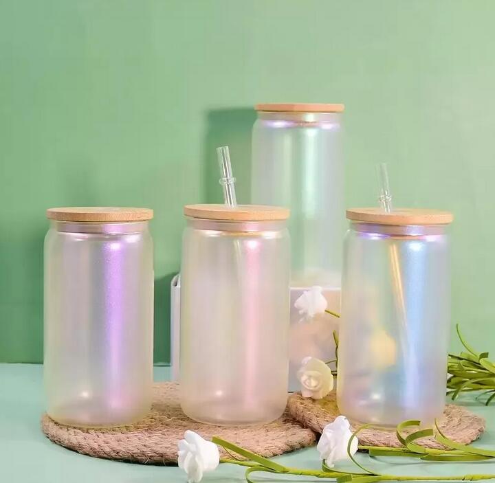UPS 12oz 16oz Sublimation Glass Cup Jar Clear Frosted Beer Tumbler Can Glass Glitter Shiny Iced Coffee Glass with Bamboo Lid and Straw Mug Gift, White
UPS 12oz 16oz Sublimation Glass Cup Jar Clear Frosted Beer Tumbler Can Glass Glitter Shiny Iced Coffee Glass with Bamboo Lid and Straw Mug Gift, White