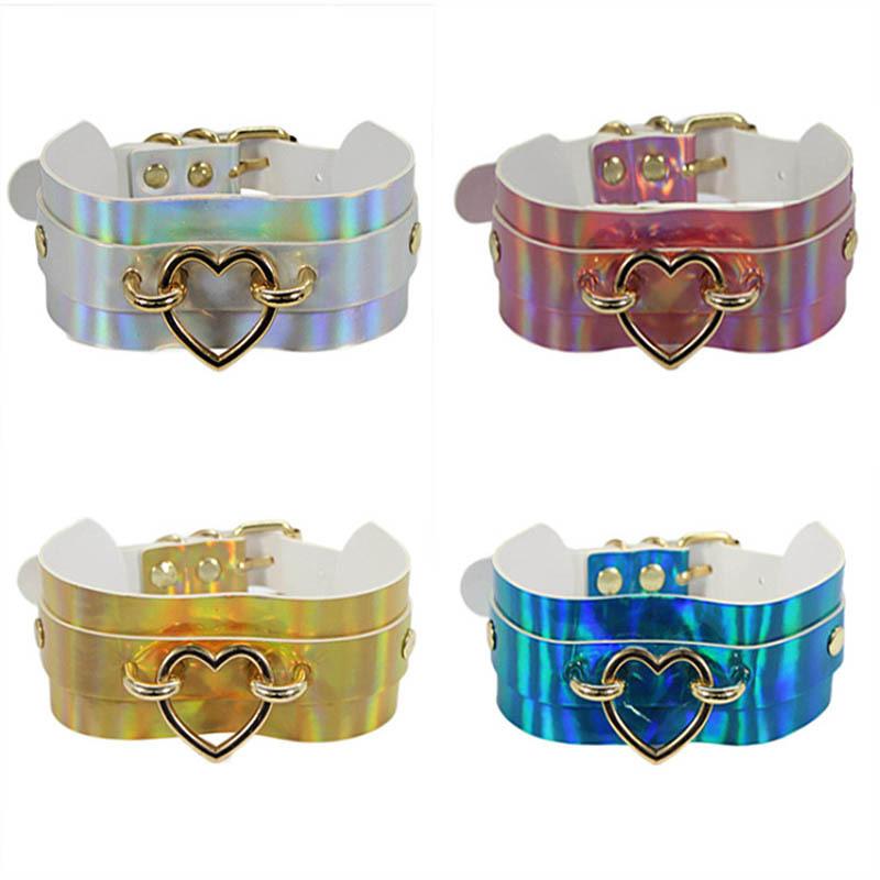 Choker Harajuku Style Women Necklace Brand Design Laser Leather Collar Love Heart Pendant Street Punk Rock Accessories Party Collars Chokers
Choker Harajuku Style Women Necklace Brand Design Laser Leather Collar Love Heart Pendant Street Punk Rock Accessories Party Collars Chokers