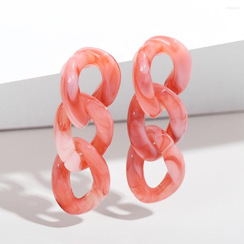 Dangle Earrings Bohemian Acrylic Bicolor Chain Drop For Women Simple Design Link Long Fashion Party Jewelry Pendientes Mujer
Dangle Earrings Bohemian Acrylic Bicolor Chain Drop For Women Simple Design Link Long Fashion Party Jewelry Pendientes Mujer