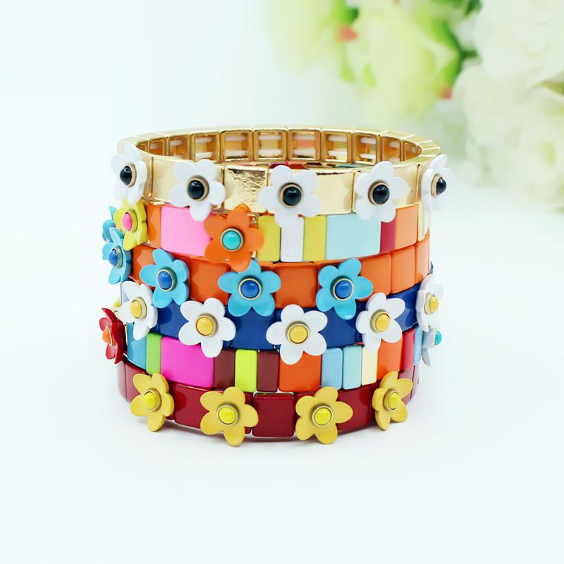 Charm Bracelets Boho Fashion Niche Design Women's Bracelet DIY Alloy Rainbow Color Matching Hand Enamel Bead String Cuff Jewelry
Charm Bracelets Boho Fashion Niche Design Women's Bracelet DIY Alloy Rainbow Color Matching Hand Enamel Bead String Cuff Jewelry