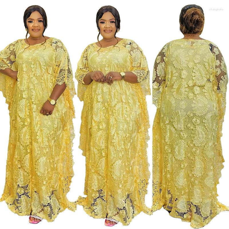 Ethnic Clothing African Dresses For Women Spring Summer Lace Half Sleeve Plus Size Long Dress Muslim Abaya Robes
Ethnic Clothing African Dresses For Women Spring Summer Lace Half Sleeve Plus Size Long Dress Muslim Abaya Robes