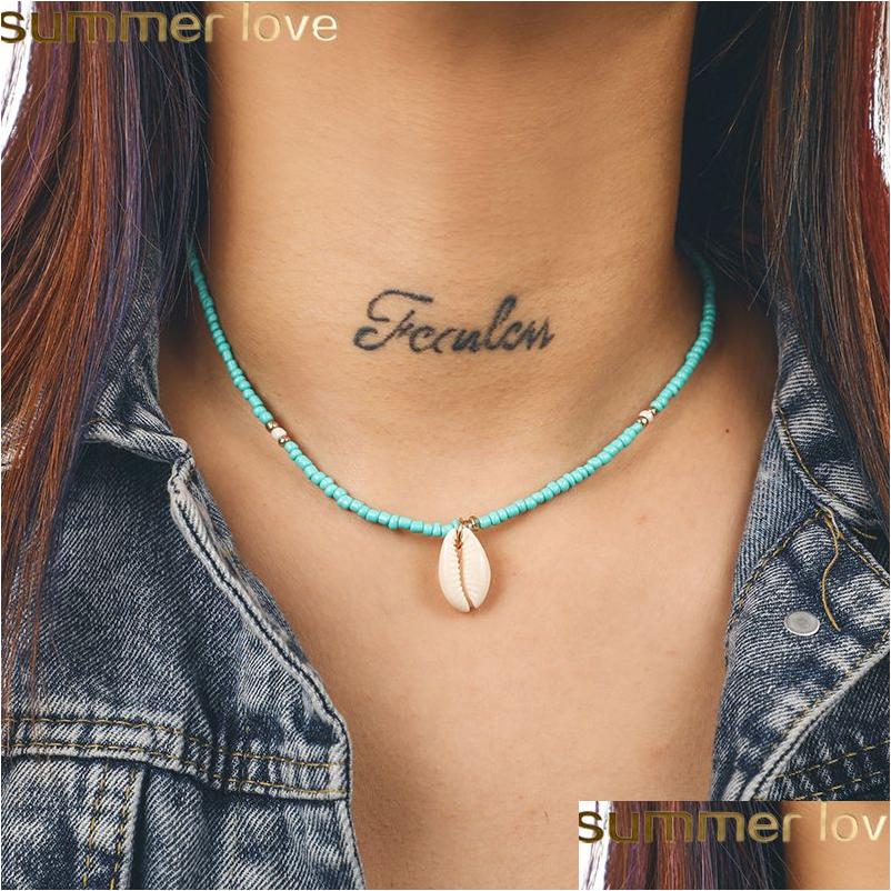 Pendant Necklaces New Trendy Bohemia Nature Stone Shell Necklace For Women Beaded Chain Conch Choker Y Simple Holiday Jewelry Gifts Dhhtb
Pendant Necklaces New Trendy Bohemia Nature Stone Shell Necklace For Women Beaded Chain Conch Choker Y Simple Holiday Jewelry Gifts Dhhtb