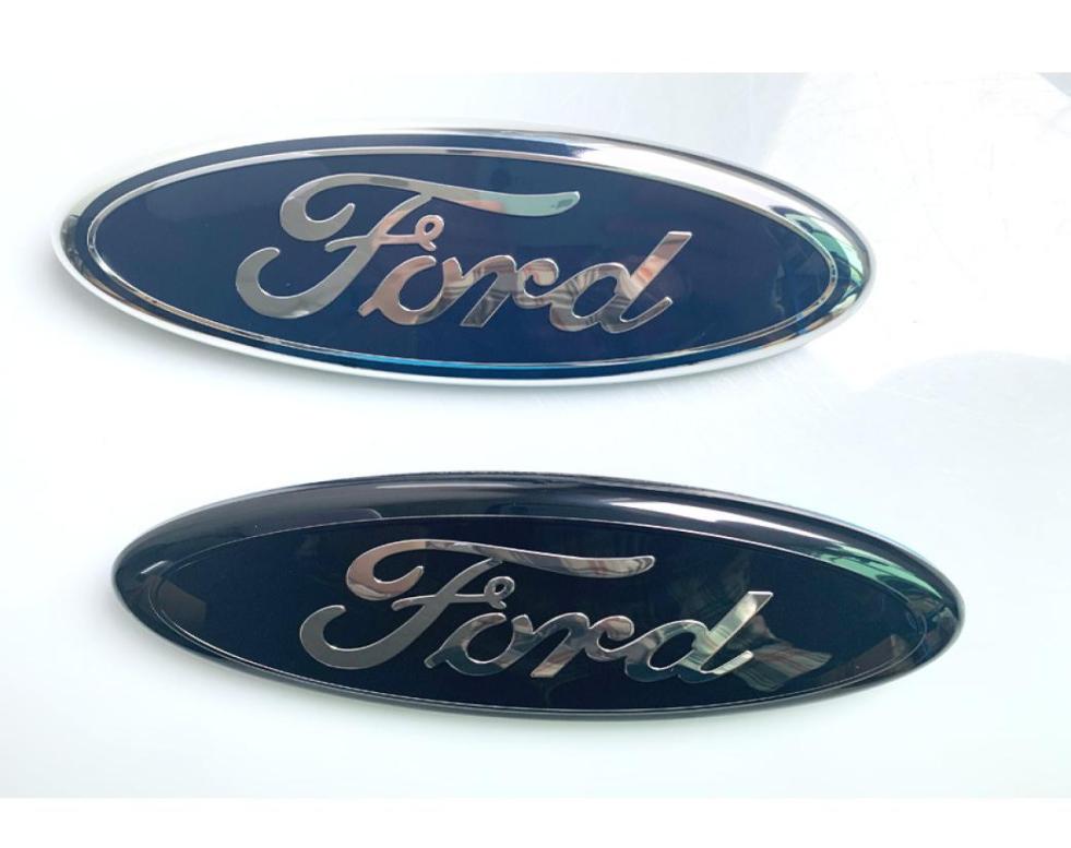 Car Front Badges 9 Inch Front Hood Bonnet Emblem Badge Rear Trunk Sticker For Ford Skull F150 F250 Explorer Edge Accessories382518
