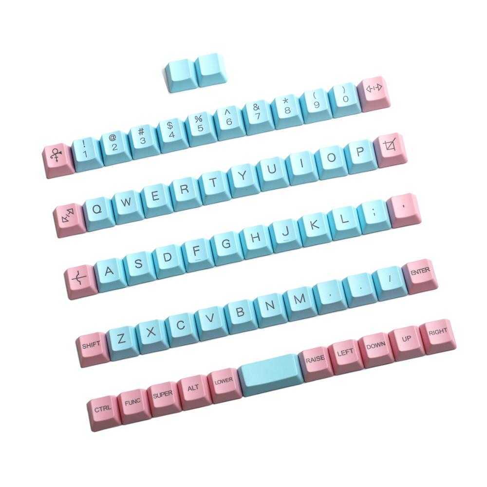 Keyboards Planck V2 Niu40 Keyset Carbon Laser-Etched 40% Top print Keycap 1.5mm Thickness PBT R230919