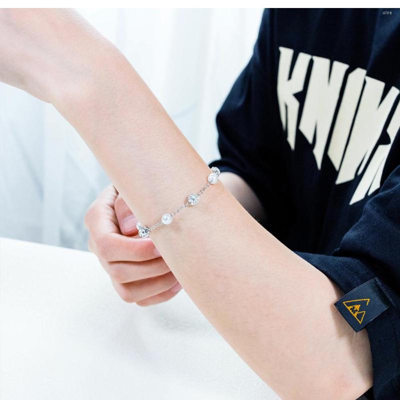 Charm Bracelets KKCHIC Rose-gold-plated Titanium Steel Bracelet Lovely Pearl Full Zircon Lady Accessories Summer Holiday Jewelry Gifts
Charm Bracelets KKCHIC Rose-gold-plated Titanium Steel Bracelet Lovely Pearl Full Zircon Lady Accessories Summer Holiday Jewelry Gifts