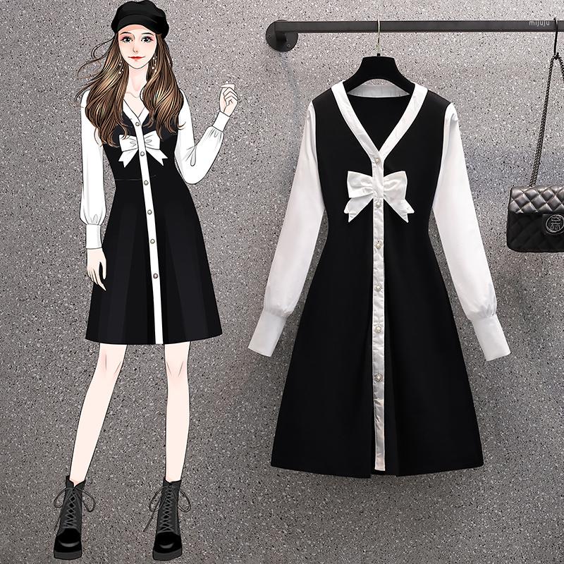 Casual Dresses EHQAXIN 2023 Fall Winter Womens Knit Fashion Sweet V-Neck Bowknot Buttoned Shirt Stitching Cardigan A-Line Dress -4XL, Black
Casual Dresses EHQAXIN 2023 Fall Winter Womens Knit Fashion Sweet V-Neck Bowknot Buttoned Shirt Stitching Cardigan A-Line Dress -4XL, Black