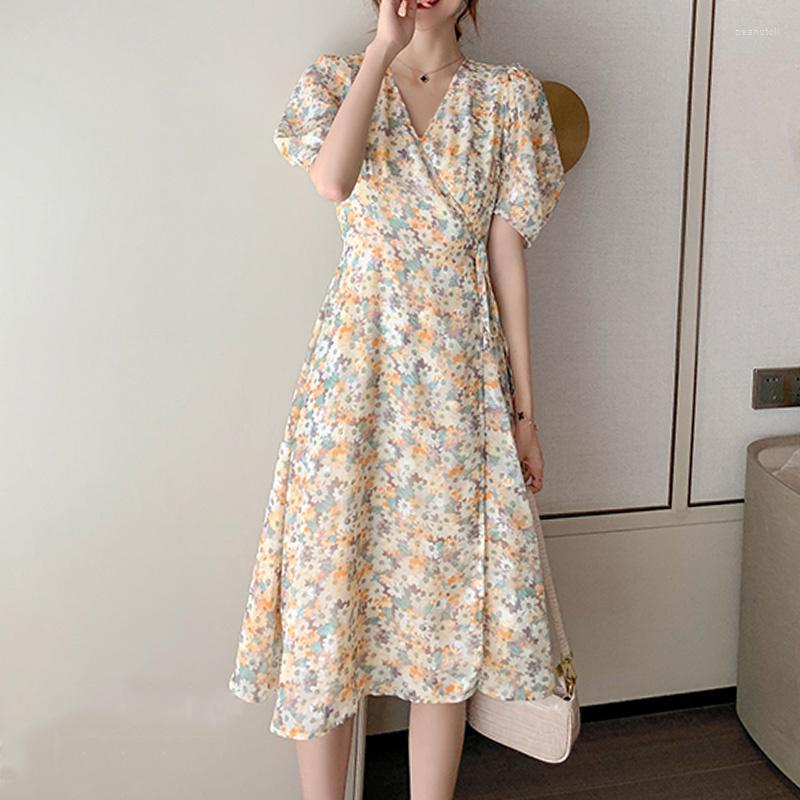 Casual Dresses Floral Print Wrap Bandage Dress For Women Summer Holiday Short Sleeve Tunic Vintage Maxi Long Beach Vestidos, Xjm4048-1098chuju
Casual Dresses Floral Print Wrap Bandage Dress For Women Summer Holiday Short Sleeve Tunic Vintage Maxi Long Beach Vestidos, Xjm4048-1098chuju