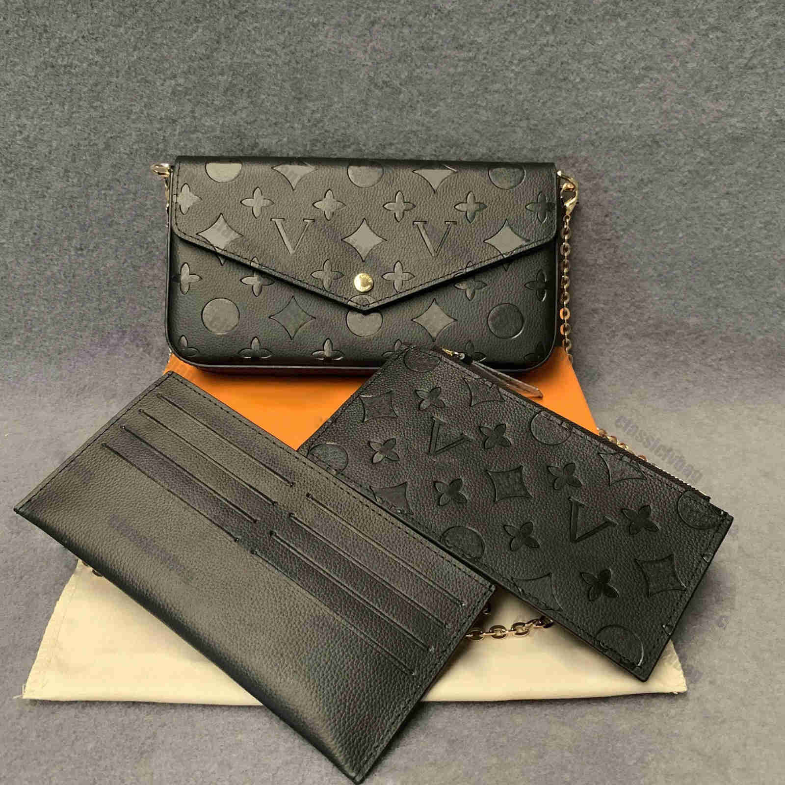 3 Pcs/set Favorite Multi Pochette Accessories Women Crossbody Purse Messenger Bags Handbags Flowers Designer Shoulder Lady Leather With Box M61276, Embossing red
3 Pcs/set Favorite Multi Pochette Accessories Women Crossbody Purse Messenger Bags Handbags Flowers Designer Shoulder Lady Leather With Box M61276, Embossing red