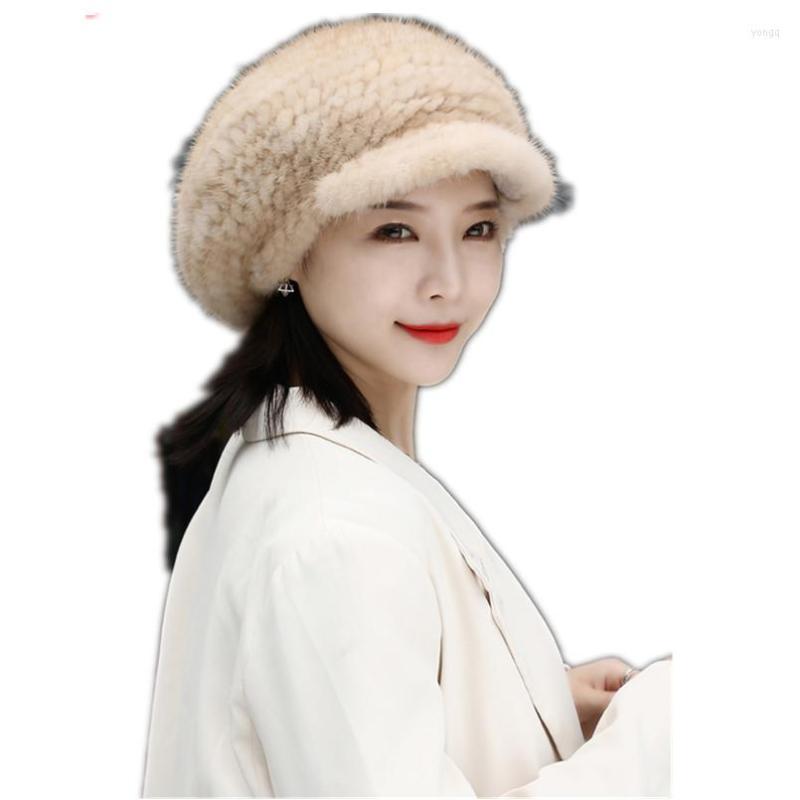 Ball Caps Women Winter Fur Hats Real Mink Hat Thick Knitted Berets With Brim Baseball Cap Russian Arrival Fashion Good Quality, Black
Ball Caps Women Winter Fur Hats Real Mink Hat Thick Knitted Berets With Brim Baseball Cap Russian Arrival Fashion Good Quality, Black