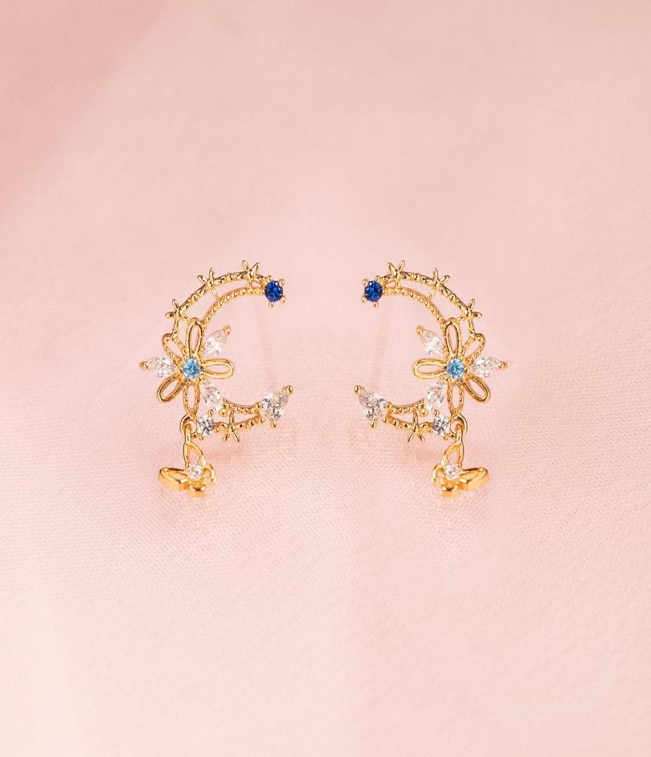 2021 Spring New Design Fashion Girl Jewelry Rose Gold Colors Dainty Blue CZ Flower Cute Lovely Moon Shape Butterfly Drop Earring3261772
2021 Spring New Design Fashion Girl Jewelry Rose Gold Colors Dainty Blue CZ Flower Cute Lovely Moon Shape Butterfly Drop Earring3261772