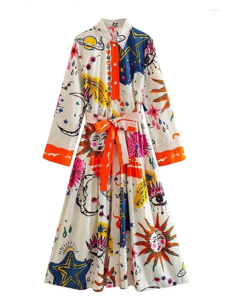 Casual Dresses Korean Clothing Y2k Clothes Women's Dress Flower Print Color Matching Bow Belt Midi Shirt Office Fashion Westidos, Black
Casual Dresses Korean Clothing Y2k Clothes Women's Dress Flower Print Color Matching Bow Belt Midi Shirt Office Fashion Westidos, Black