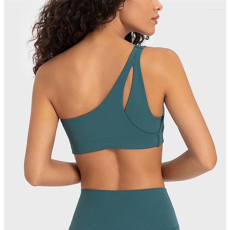 Yoga Outfit Sexy Solid Color Rib Women Fitness Bra Sport Tank Top One-shoulder Hollow Back Chest Pad Gym Comprehensive Training Jogging, Light purple white
Yoga Outfit Sexy Solid Color Rib Women Fitness Bra Sport Tank Top One-shoulder Hollow Back Chest Pad Gym Comprehensive Training Jogging, Light purple white