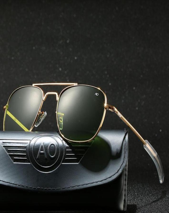Sunglasses With Case Aviation AO Men Designer Sun Glasses For Male American Army Military Optical Glass Lens Carton2912476
Sunglasses With Case Aviation AO Men Designer Sun Glasses For Male American Army Military Optical Glass Lens Carton2912476