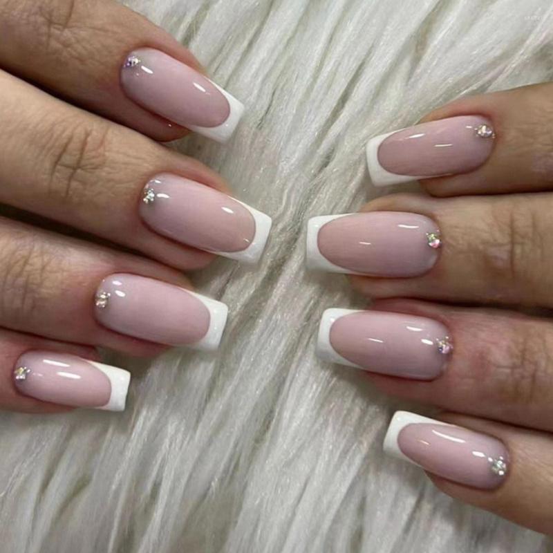False Nails 24pcs Detachable Press On DIY Fake Nials French Long Square White Edge, Z638
False Nails 24pcs Detachable Press On DIY Fake Nials French Long Square White Edge, Z638