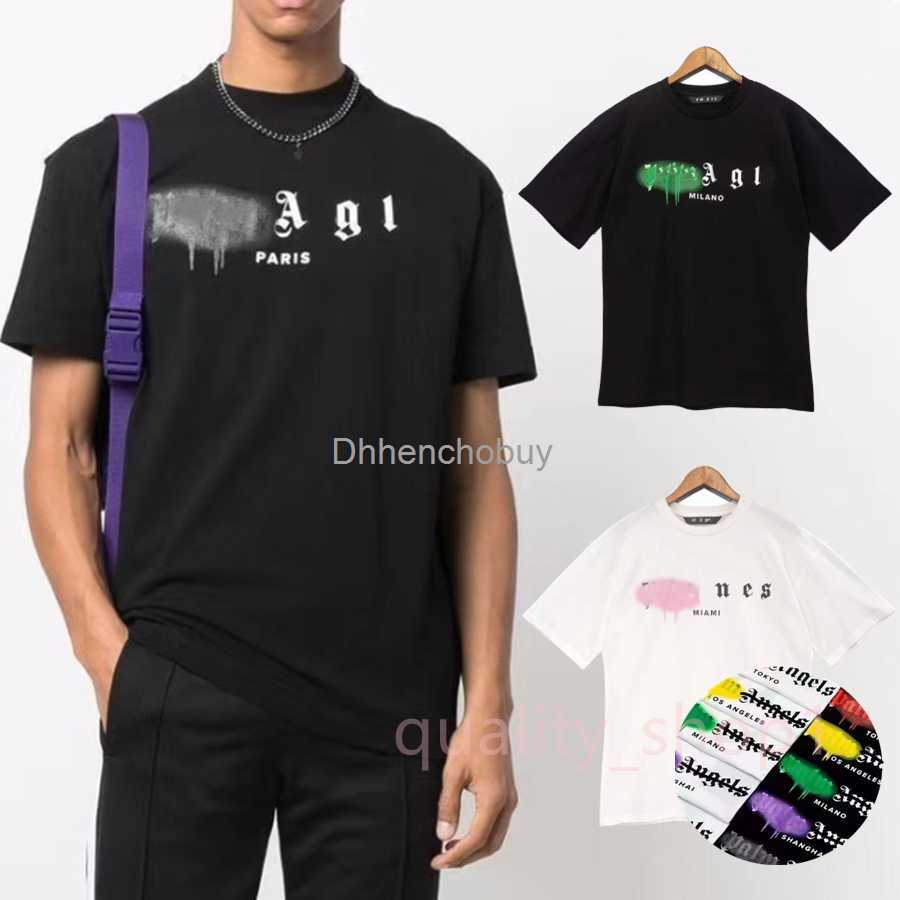 Designer Luxury Summer T-shirt Palms Brand Angel Clothes PA Clothing Spray Letter Short Sleeve Spring Tide Mens Womens Angles Short Sleeve S-XL, Black / black
Designer Luxury Summer T-shirt Palms Brand Angel Clothes PA Clothing Spray Letter Short Sleeve Spring Tide Mens Womens Angles Short Sleeve S-XL, Black / black