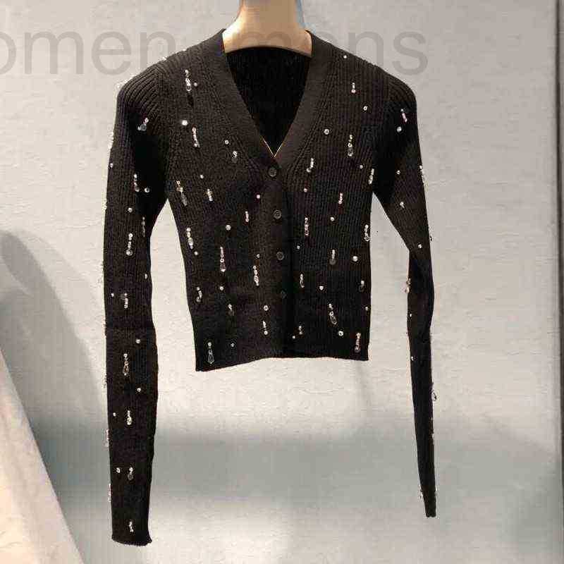 Women' Knits & Tees designer ded diond studded long slved knitted cardigan V-neck atile ack Slim autumn new short swter women LQC5, Black
Women' Knits & Tees designer ded diond studded long slved knitted cardigan V-neck atile ack Slim autumn new short swter women LQC5, Black