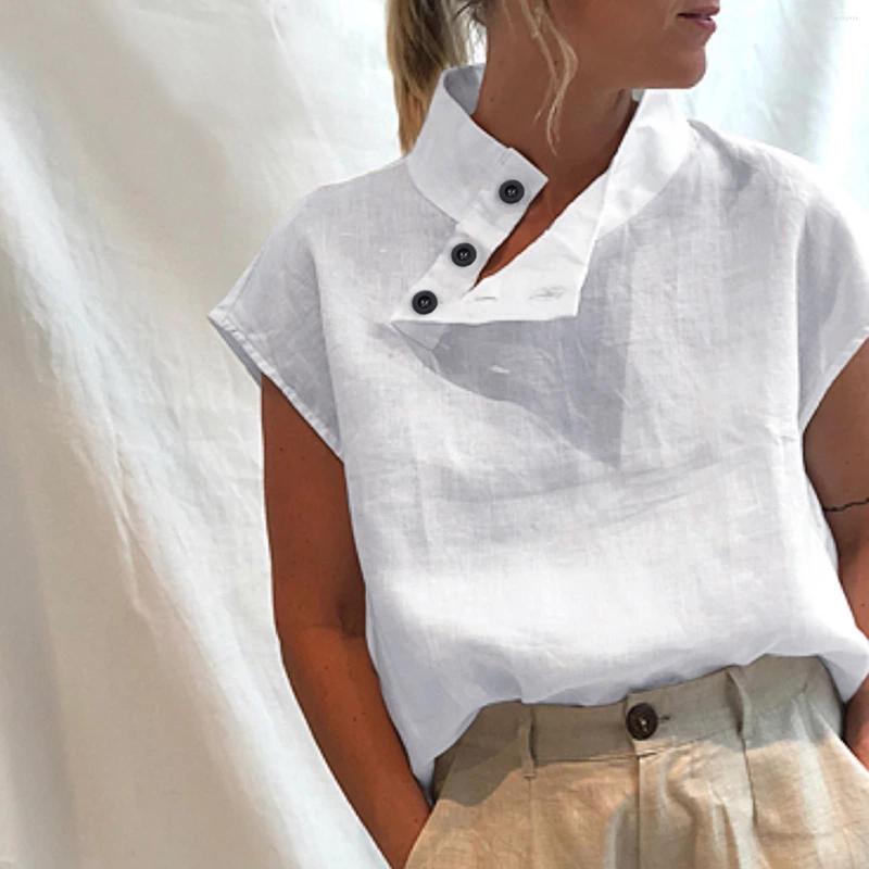 Women' Blouses Women' Summer Elegant Casual Round Neck Buttons Short Sleeve Blouse Tops For Women, White
Women' Blouses Women' Summer Elegant Casual Round Neck Buttons Short Sleeve Blouse Tops For Women, White