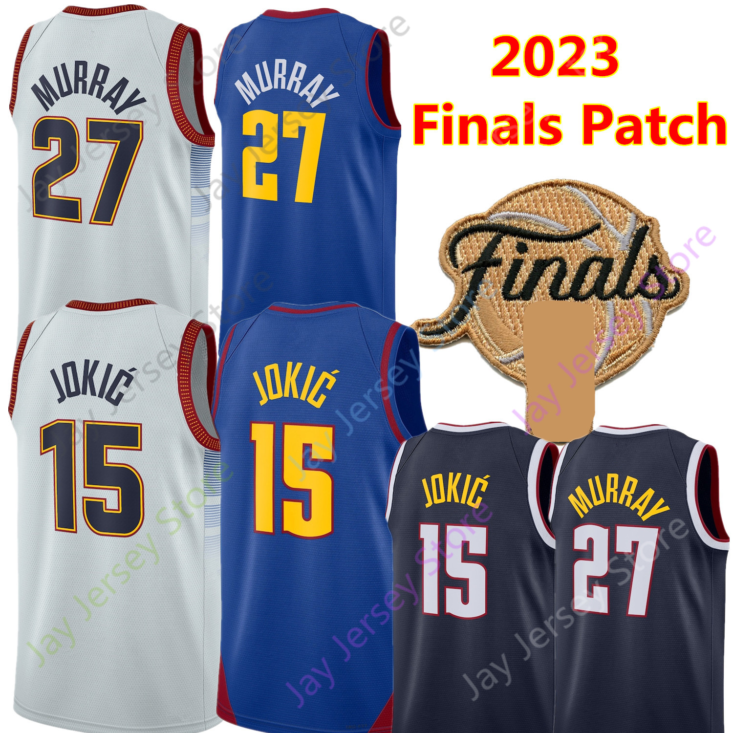 Jamal 27 Murray Jokic Basketball Jersey 2023 Finals Patch City Jersey Blue Navy White S M L XL 2XL, 2023 white
Jamal 27 Murray Jokic Basketball Jersey 2023 Finals Patch City Jersey Blue Navy White S M L XL 2XL, 2023 white