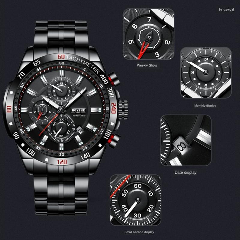 Wristwatches Fashioin Mechanical Watches For Men Classic Steel Diver Tourbillon Stainless Watch Waterproof Luminous Male, Silver
Wristwatches Fashioin Mechanical Watches For Men Classic Steel Diver Tourbillon Stainless Watch Waterproof Luminous Male, Silver