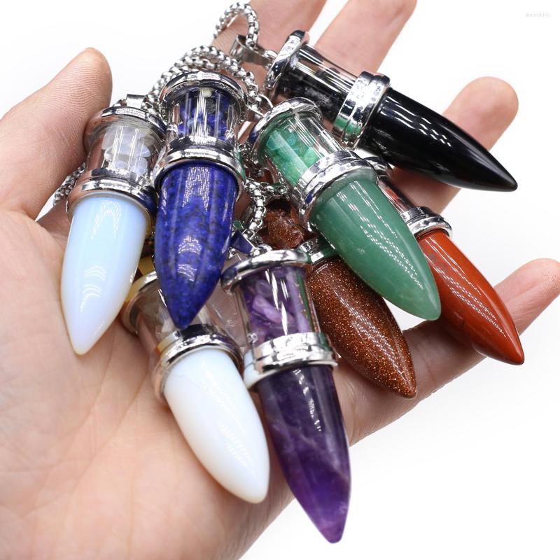 Pendant Necklaces Shape Natural Green Aventurines Gravel Necklace Reiki Healing Energy Crystal Pendulum DIY Jewelry
Pendant Necklaces Shape Natural Green Aventurines Gravel Necklace Reiki Healing Energy Crystal Pendulum DIY Jewelry