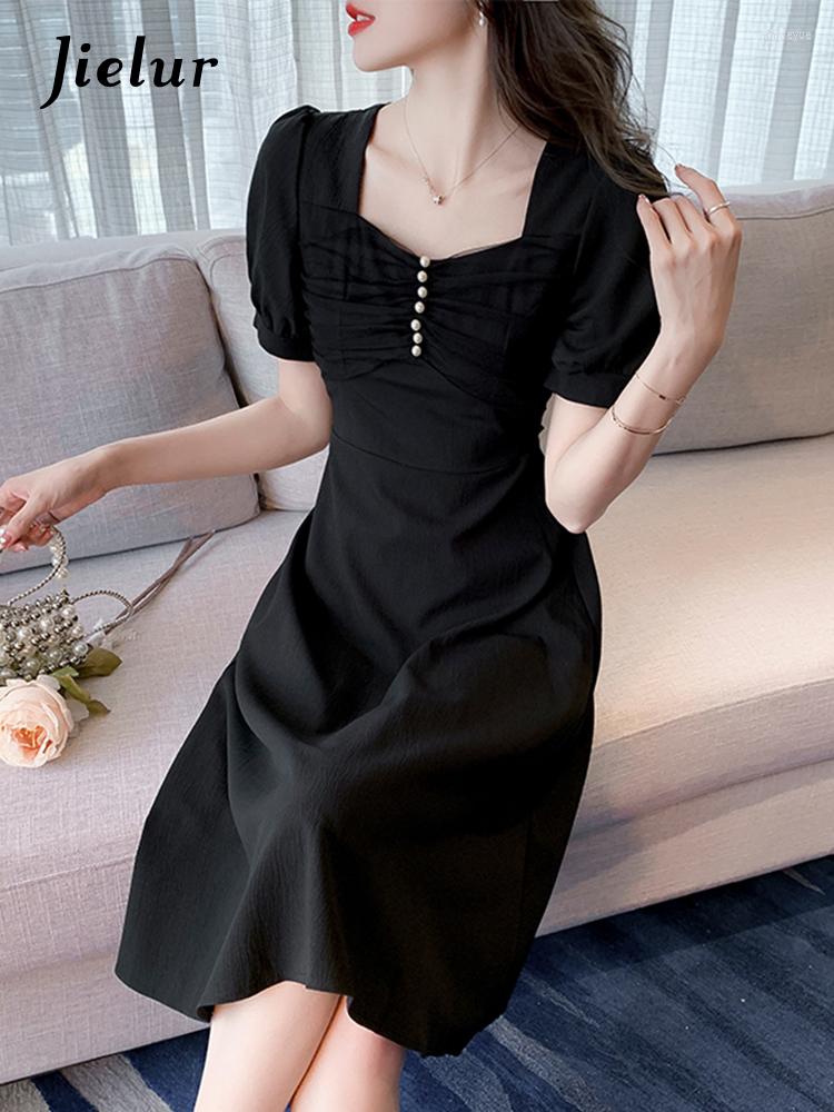 Party Dresses French Vintage Slim Summer Women' Short Sleeve Dress Solid Color High Waist Ladies Puff Woman, Black
Party Dresses French Vintage Slim Summer Women' Short Sleeve Dress Solid Color High Waist Ladies Puff Woman, Black