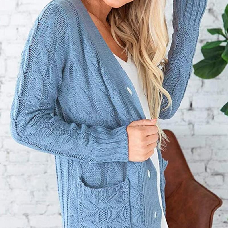 Women' Knits Autumn Women' Knitted Cardigan Plain Tops Solid Color Twist Buttons Thickened Women Long Coat Sweater Kimono, Brick red
Women' Knits Autumn Women' Knitted Cardigan Plain Tops Solid Color Twist Buttons Thickened Women Long Coat Sweater Kimono, Brick red