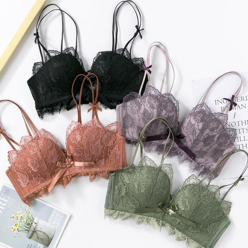 Bras Fashion Sexy Lace Bralette Push Up Wireless Women Soft Black Butterfly Comfortable Bra Underwear Female Lingerie
Bras Fashion Sexy Lace Bralette Push Up Wireless Women Soft Black Butterfly Comfortable Bra Underwear Female Lingerie