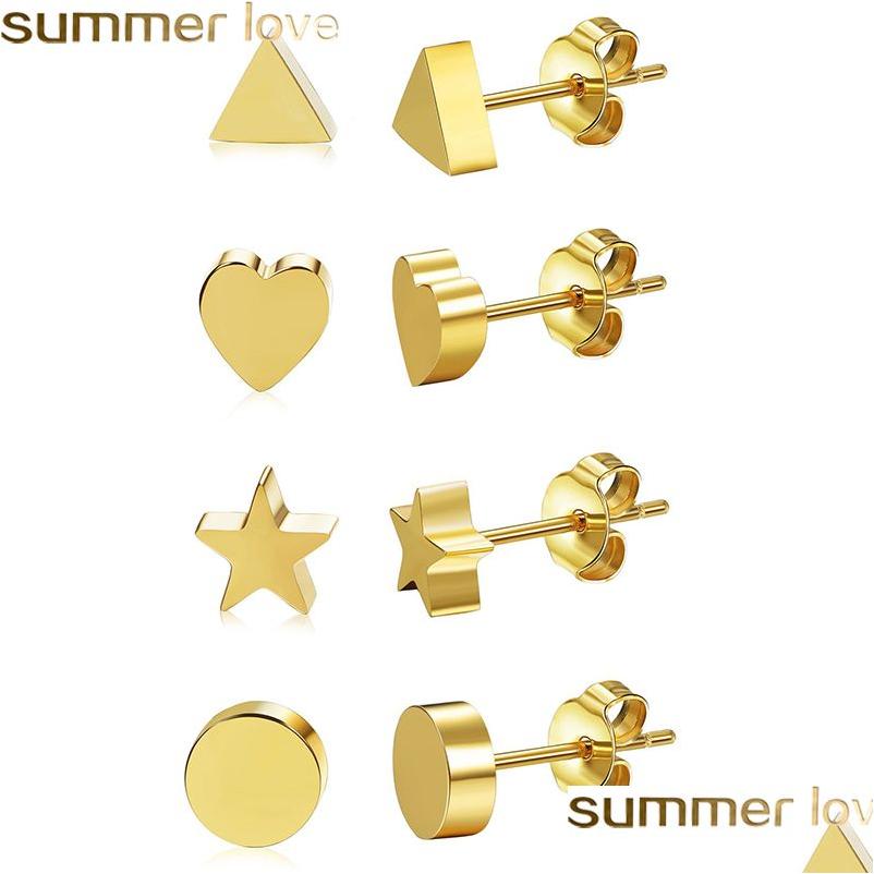 Stud Minimalist Tiny Heart Earrings Trendy Stainless Steel Earring Cute Korean Style Star Round For Women Bridesmaid Gift Drop Deliv Dhr8A
Stud Minimalist Tiny Heart Earrings Trendy Stainless Steel Earring Cute Korean Style Star Round For Women Bridesmaid Gift Drop Deliv Dhr8A