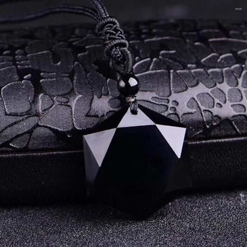Pendant Necklaces Natural Energy Stone For Women Black Obsidian Pendants Six Stars Lucky Amulet Drop Gifts
Pendant Necklaces Natural Energy Stone For Women Black Obsidian Pendants Six Stars Lucky Amulet Drop Gifts