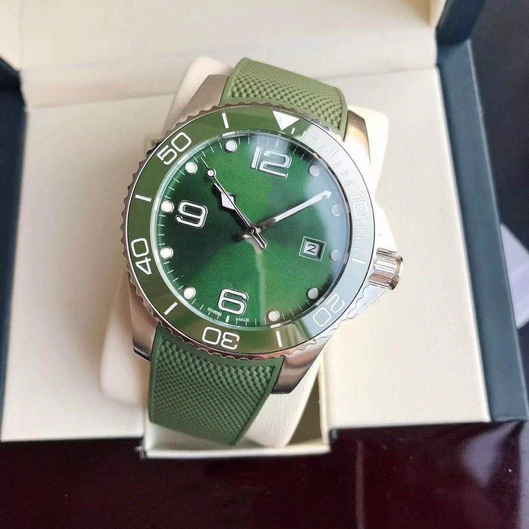 Mens watch Ceramic bezel Designer watches automatic mechanical movement 316L stainless steel strap with sapphire glass label green dial 41mm luxury brand watch
Mens watch Ceramic bezel Designer watches automatic mechanical movement 316L stainless steel strap with sapphire glass label green dial 41mm luxury brand watch