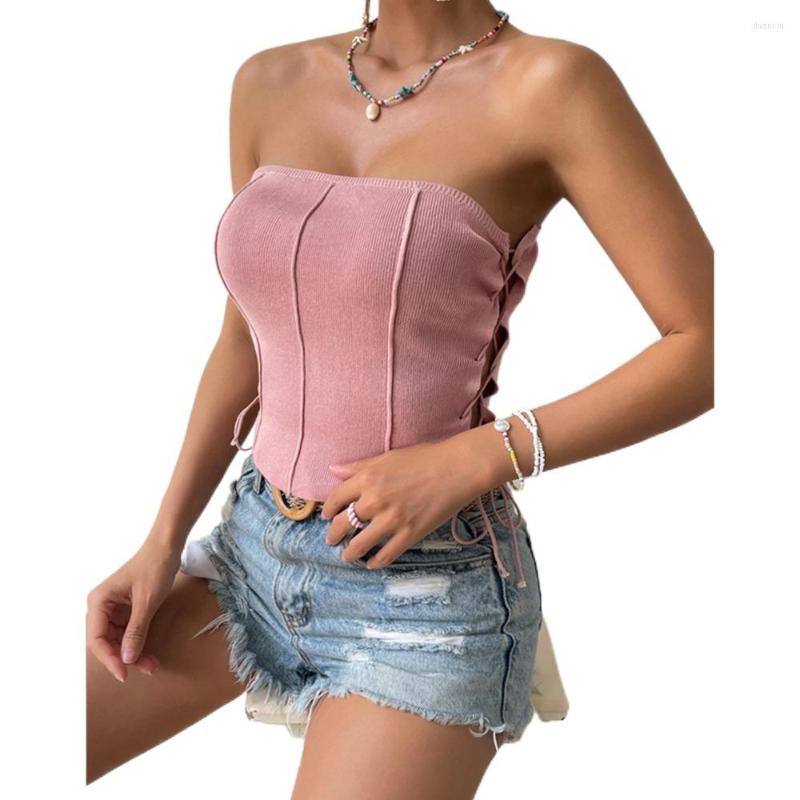 Women' Tanks European And American Summer Clothing Women' Simple Double Side Lace Up Sexy Wrap Chest Top, Black
Women' Tanks European And American Summer Clothing Women' Simple Double Side Lace Up Sexy Wrap Chest Top, Black