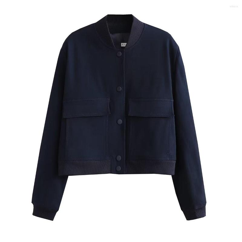 Women' Jackets Dark Blue Cropped Jacket Women Long Sleeves Big Pockets Chic Lady High Street Casual Coats Top Female 2023, Army green
Women' Jackets Dark Blue Cropped Jacket Women Long Sleeves Big Pockets Chic Lady High Street Casual Coats Top Female 2023, Army green
