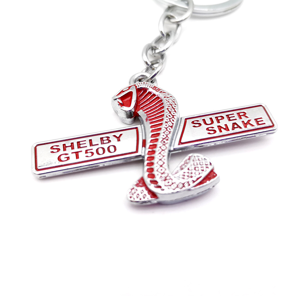 SHELBY GT500 Keychain Metal Keychain Suitable For Ford Mustang Double Side Gifts For Clients or Friends