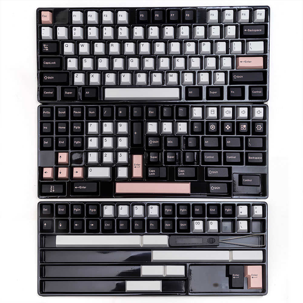 Keyboards KBDiy GMK Keycap Double Shot GMK Olivia Shoko Jamon WOB Red Samurai Botanical PBT Keycaps Cherry Profile for Mechanical Keyboard G230525