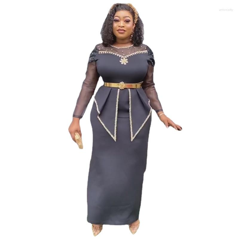 Ethnic Clothing African Dresses For Women Summer Elegant Long Sleeve O-neck Polyester White Green Black Purple Dress Maxi
Ethnic Clothing African Dresses For Women Summer Elegant Long Sleeve O-neck Polyester White Green Black Purple Dress Maxi