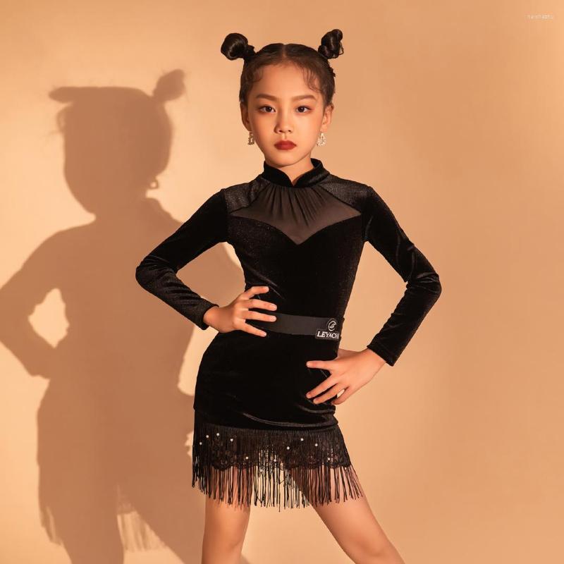 Stage Wear Latin Dance Performance Costumes For Girls Long Sleeved Skirts Suit Rumba Tango Samba Dress Dancewear DQS11050, Picture shown
Stage Wear Latin Dance Performance Costumes For Girls Long Sleeved Skirts Suit Rumba Tango Samba Dress Dancewear DQS11050, Picture shown