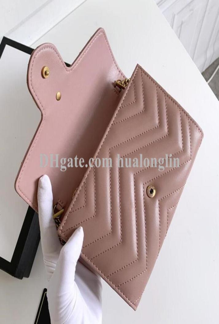 Lady Flap small Handbag Bag purse woman women clutch shoulder bags handbags genuine leather original box ladies3985069, Sky blue