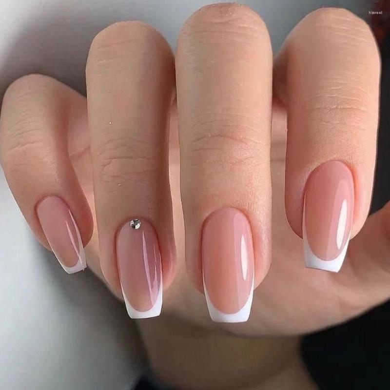 False Nails 24Pcs French Long Square White Edge Glitter Fake Nials Full Cover Detachable Sweet Style Nail Tips, Jp2287
False Nails 24Pcs French Long Square White Edge Glitter Fake Nials Full Cover Detachable Sweet Style Nail Tips, Jp2287
