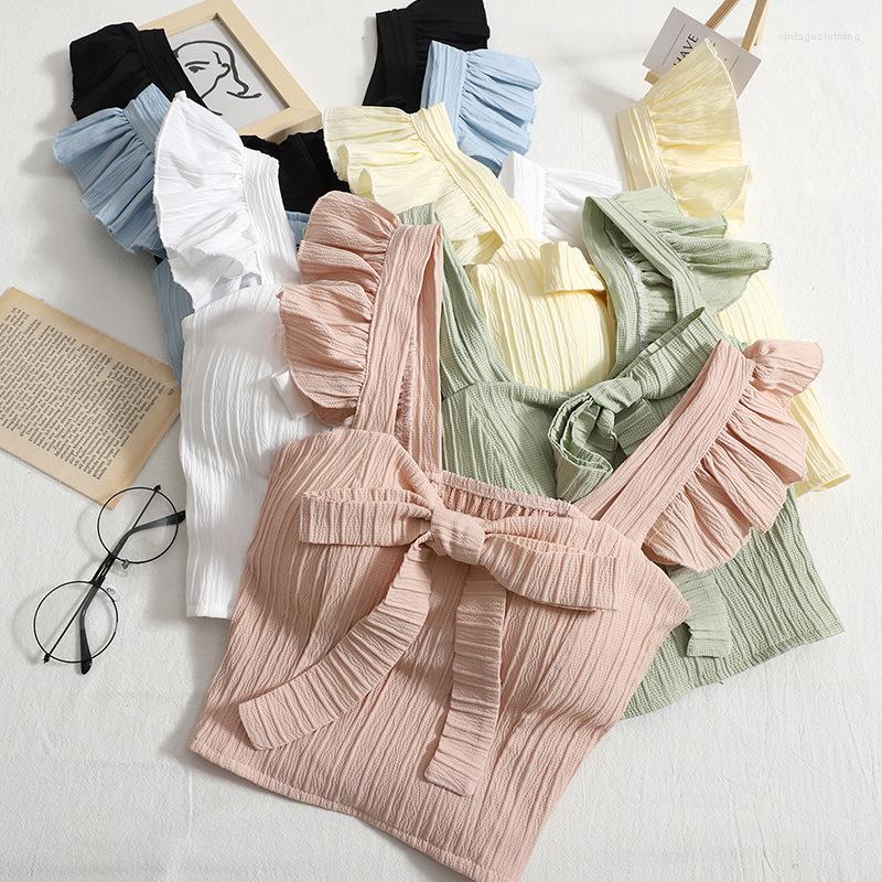 Women's Tanks Bow Tie Tank Top Women Summer Camisole Sleeveless Crop Tops 2023 Fashion Holiday Style Beachwear Casual T-shirts Female, Blue
Women's Tanks Bow Tie Tank Top Women Summer Camisole Sleeveless Crop Tops 2023 Fashion Holiday Style Beachwear Casual T-shirts Female, Blue