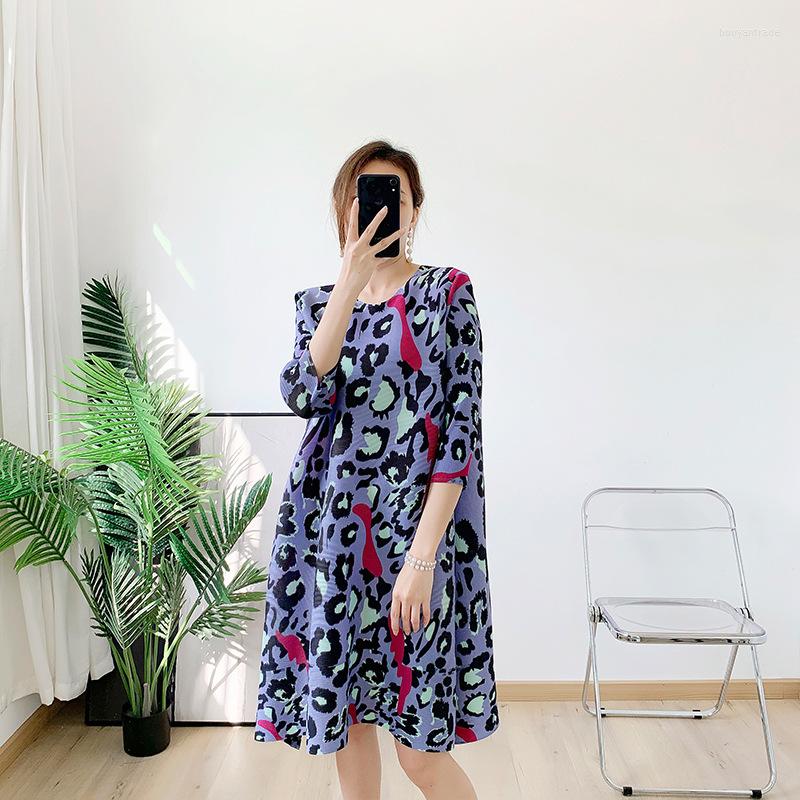 Casual Dresses Miyake Pleats Spring 2023 Temperament Large Size Print Dress Leopard, Black
Casual Dresses Miyake Pleats Spring 2023 Temperament Large Size Print Dress Leopard, Black