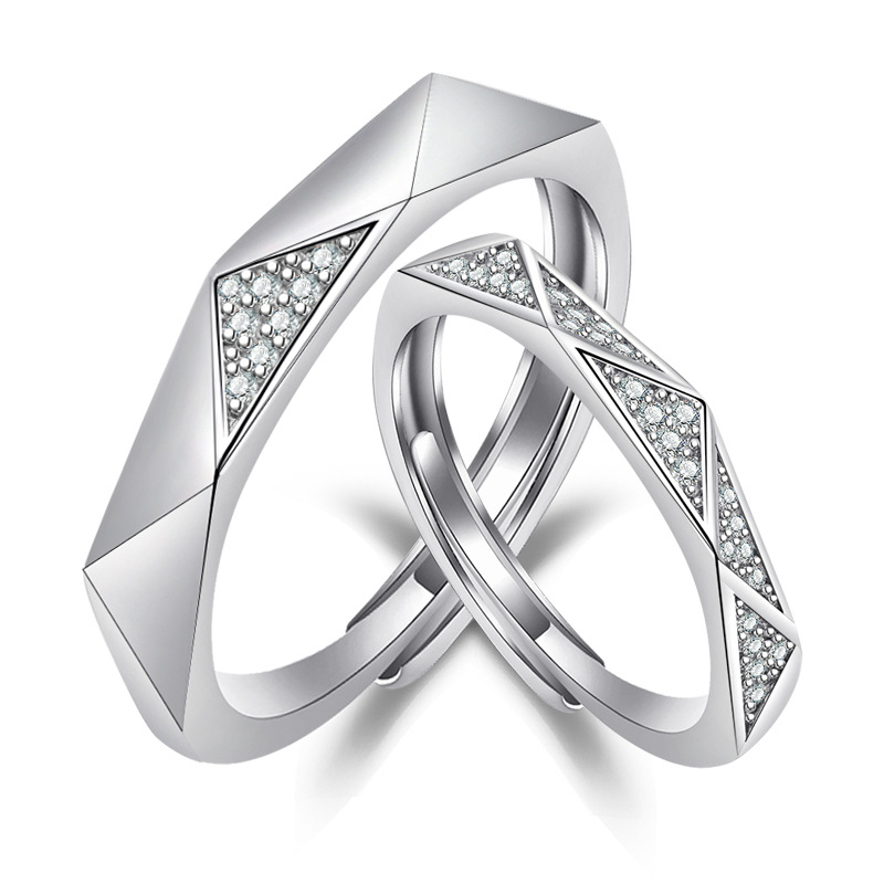 Luxury CZ Diamond Couple Rings Adjustable Size Wedding Engagement Ring Set for men and women
Luxury CZ Diamond Couple Rings Adjustable Size Wedding Engagement Ring Set for men and women