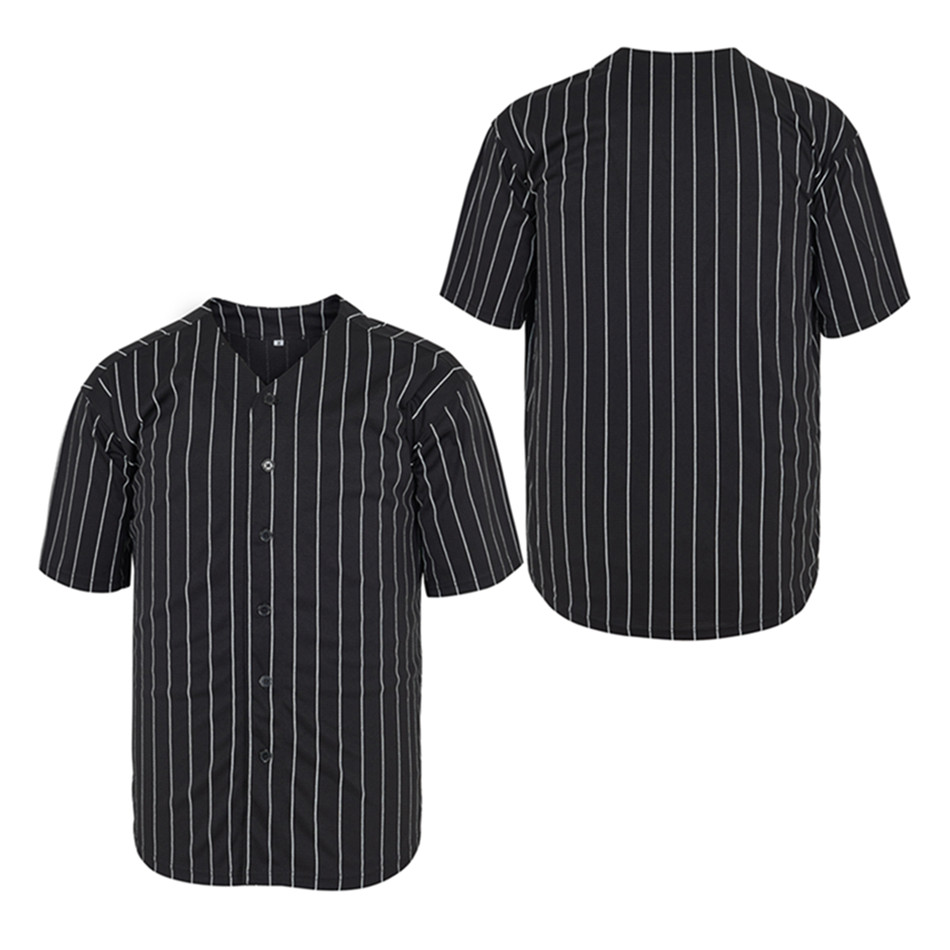 Custom Black White Stripe Authentic Baseball Jersey Stitching Name Number Size S-4XL, As pic
Custom Black White Stripe Authentic Baseball Jersey Stitching Name Number Size S-4XL, As pic