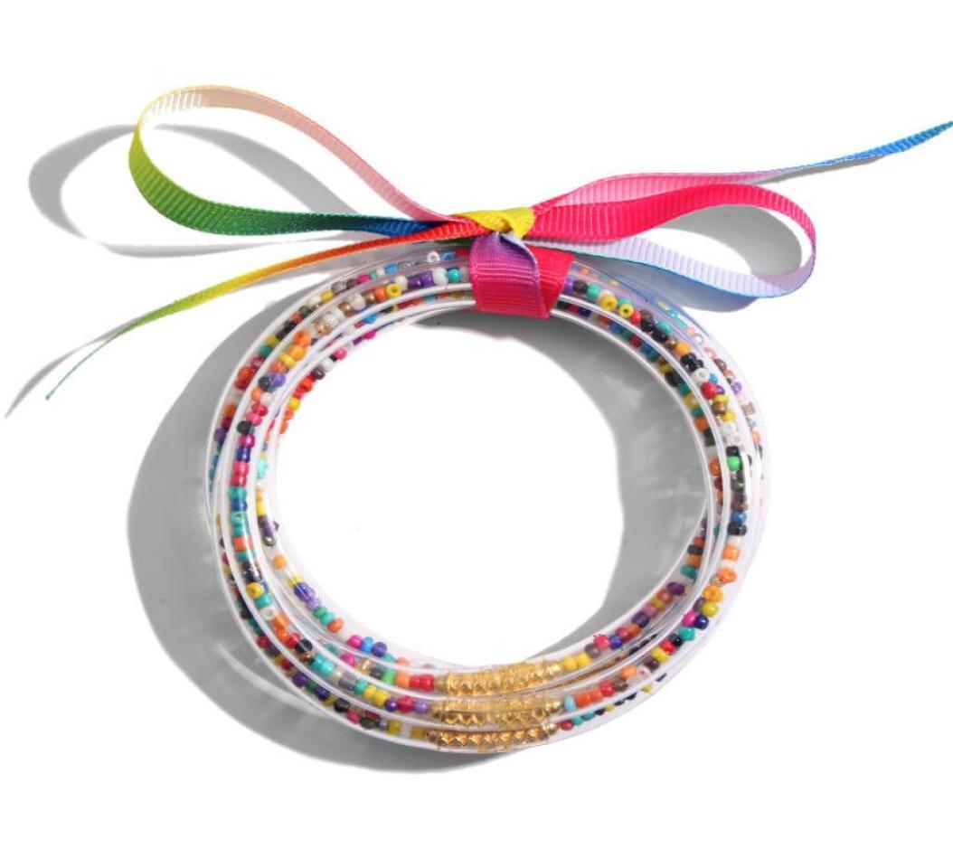 Fashion Jelly Bracelets Glitter Bangles for Women Girls All Weather Beads Filled Plastic Bowknot Bohemian Ribbon Silicone Rainbow 6278689
Fashion Jelly Bracelets Glitter Bangles for Women Girls All Weather Beads Filled Plastic Bowknot Bohemian Ribbon Silicone Rainbow 6278689