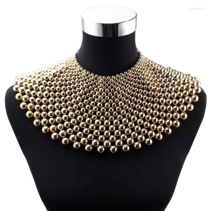 Pendant Necklaces Big Chunky Ball Beaded Maxi Choker Collar Necklace For Women Brand Handmade Chain Metal Statement Bead
Pendant Necklaces Big Chunky Ball Beaded Maxi Choker Collar Necklace For Women Brand Handmade Chain Metal Statement Bead