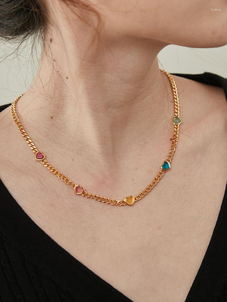 Chains Brass With 18K Gold Color Heart Pendant Necklaces Women Jewelry Punk Hiphop Designer Runway OL Gown Boho Top Japan
Chains Brass With 18K Gold Color Heart Pendant Necklaces Women Jewelry Punk Hiphop Designer Runway OL Gown Boho Top Japan
